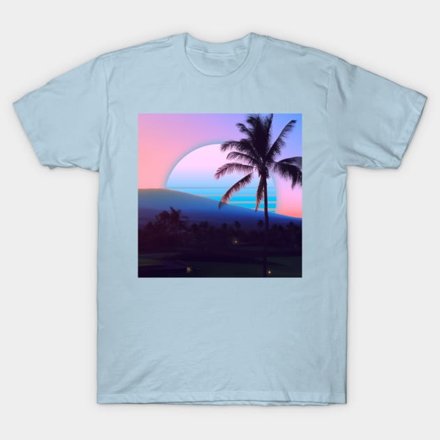 R e t r o  9 0 s H a w a i ' i T-Shirt by lofi_retrowave